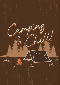 Camping Adventure Outdoor Poster Design