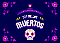 Day of the Dead Postcard Design