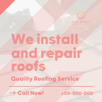 Quality Roof Service Instagram Post Design