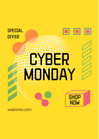 Quirky Tech Cyber Monday Flyer Image Preview