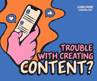 Trouble Creating Content? Facebook post Image Preview