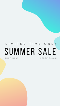 Summer Sale Puddles Facebook Story Design