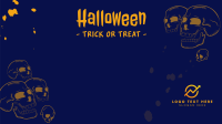 Halloween Skulls Zoom Background Design
