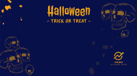 Halloween Skulls Zoom Background Image Preview