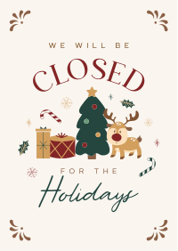 Closed for the Holidays Flyer Design