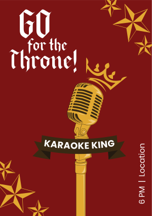 Karaoke King Flyer Image Preview