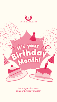 It's your Birthday Month Instagram story Image Preview