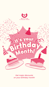 It's your Birthday Month Instagram story Image Preview