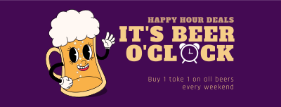 It's Beer Time Facebook cover Image Preview