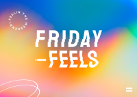 Holo Friday Feels! Postcard Design