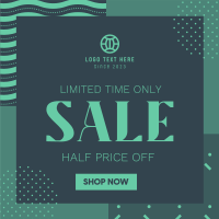Flashy Limited Time Sale Instagram Post Design