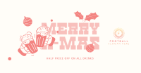 Christmas Drinks Promo Facebook Ad Design