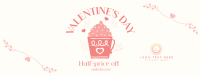 Valentine's Day Cafe Sale Facebook cover Image Preview