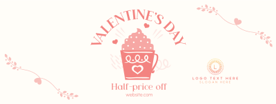 Valentine's Day Cafe Sale Facebook cover Image Preview