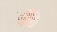 Key to Happiness YouTube cover (channel art) Image Preview