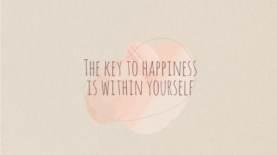 Key to Happiness YouTube cover (channel art) Image Preview