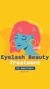 Eyelash Treatment Instagram Story Design