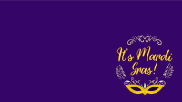 Fancy Mardi Gras Zoom background Image Preview