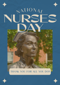 Retro Nurses Day Poster Image Preview