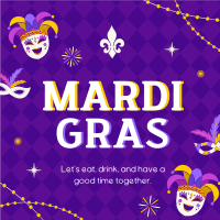 Mardi Gras Masquerade Linkedin Post Image Preview