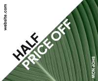 Half Price Plant Facebook Post Design