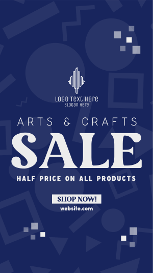 Art Supply Clearance Instagram story
