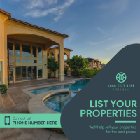 Villa Property Listing Instagram post Image Preview