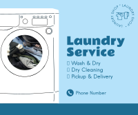 Laundry Services Facebook Post Design