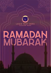 Traditional Ramadan Greeting Flyer Design