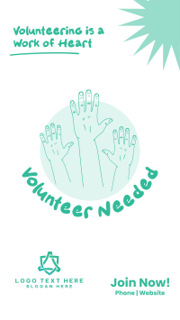 Volunteer Hands Instagram story Image Preview