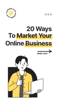Ways to Market Online Business Facebook Story Design