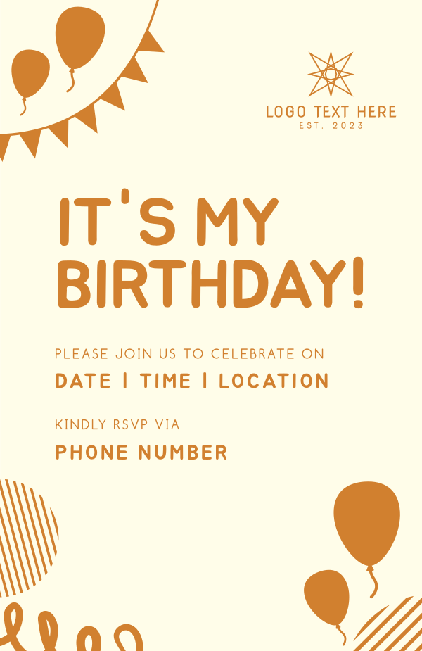 Quirky Happy Birthday  Invitation Design
