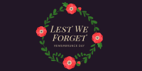 Geometric Poppy Remembrance Day Twitter post Image Preview