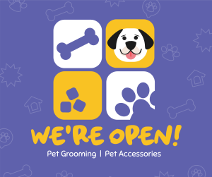 Pet Store Now Open Facebook post Image Preview