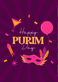 Purim Celebration Poster Image Preview