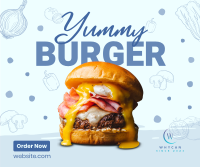 The Burger-Taker Facebook Post Design