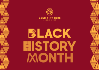 Black History Triangles Postcard Design