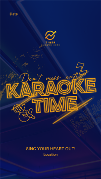 Join Karaoke Time Facebook story Image Preview