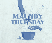 Maundy Thursday Cleansing Facebook Post Design