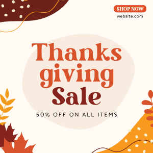 Thanksgiving Flash Sale Instagram post Image Preview