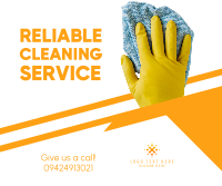 Reliable Cleaning Service Facebook Post Design