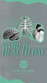 Vintage World Health Day Instagram story Image Preview