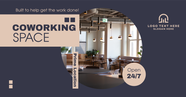 Co Working Space Facebook Ad Design Image Preview