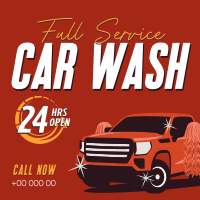 Car Wash Cleaning Service  Instagram Post Design
