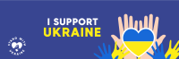 I Support Ukraine Twitter Header Design