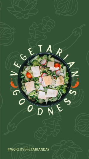 Vegetarian Goodness Instagram story