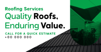 Minimalist Roofing Services Facebook ad Image Preview