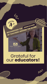 Educator Teacher's Day Instagram Reel Preview