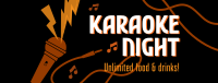 Karaoke Night Facebook cover Image Preview