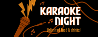 Karaoke Night Facebook Cover Image Preview